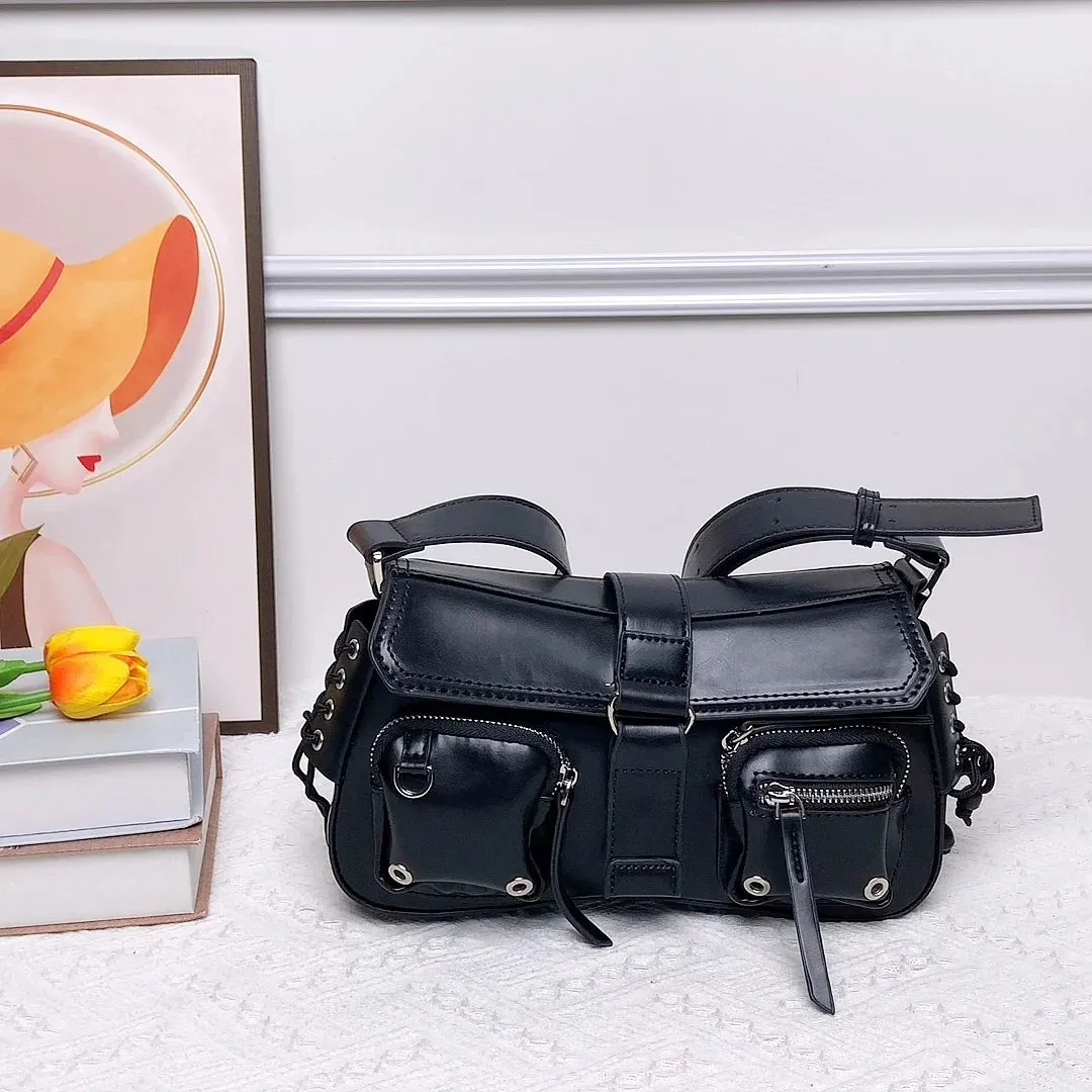 Women's Multiple Pockets Eco Leather Underarm Shoulder Bags